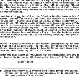 Announcements, 1977-06-07. ...