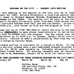 Announcements, 1995-01-24. ...