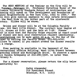 Announcements, 1980-02-10. ...
