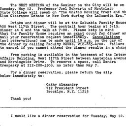 Announcements, 1980-05-12. ...