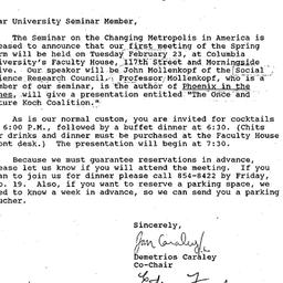 Correspondence, 1993-01-26....
