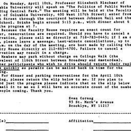 Announcements, 1988-04-10. ...
