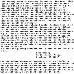 Announcements, 1988-09-07. ...