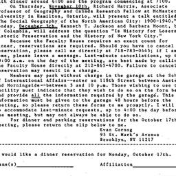 Announcements, 1988-10-17. ...