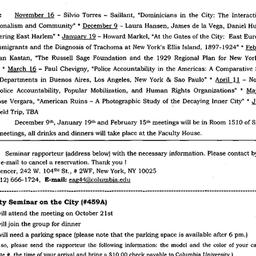 Announcements, 1999-10-21. ...