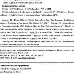 Announcements, 1999-12-09. ...