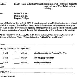 Announcements, 1996-02-14. ...