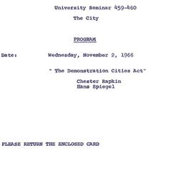 Announcements, 1966-11-02. ...