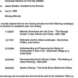 Correspondence, 1998-07-09....