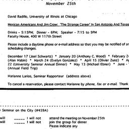 Announcements, 1997-11-12. ...