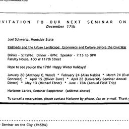 Announcements, 1997-12-17. ...