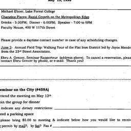 Announcements, 1998-05-13. ...