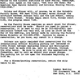Announcements, 1987-11-17. ...