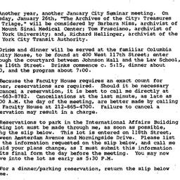 Announcements, 1988-01-26. ...