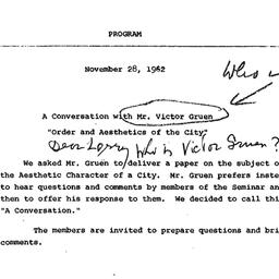 Announcements, 1962-11-28. ...