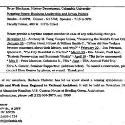 Announcements, 1998-11-23. ...