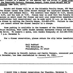 Announcements, 1982-12-09. ...