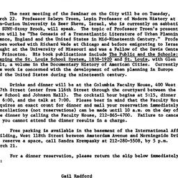Announcements, 1983-03-22. ...