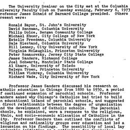 Minutes, 1973-02-06. The Ci...