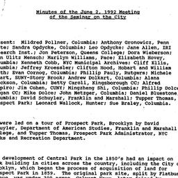 Minutes, 1992-06-02. The Ci...