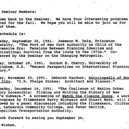Announcements, 1992-08-30. ...