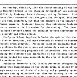 Minutes, 1968-03-19. The Ci...