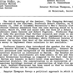 Minutes, 1968-02-22. The Ci...