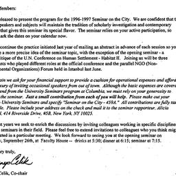 Announcements, 1996-09-06. ...