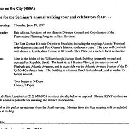 Announcements, 1997-05-27. ...