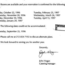 Correspondence, 1997-07-10....