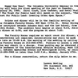 Announcements, 1986-01-28. ...