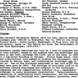 Minutes, 1986-05-14. The Ci...