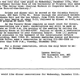 Announcements, 1985-12-11. ...