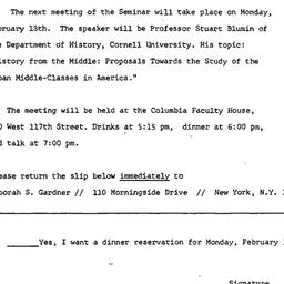 Announcements, 1978-02-13. ...