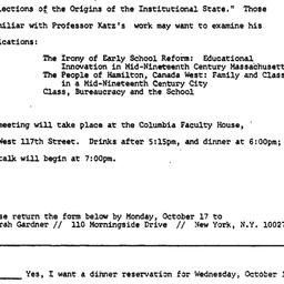 Announcements, 1977-10-19. ...
