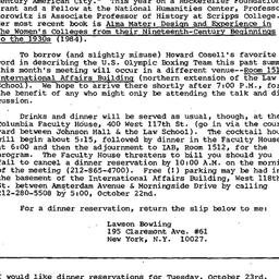 Announcements, 1984-10-23. ...