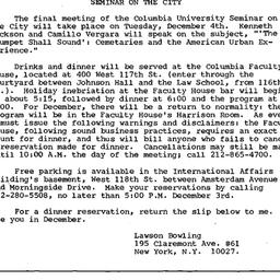 Announcements, 1984-12-04. ...