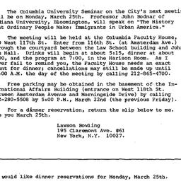Announcements, 1985-03-25. ...