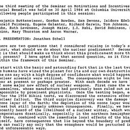 Minutes, 1984-04-30. Incent...