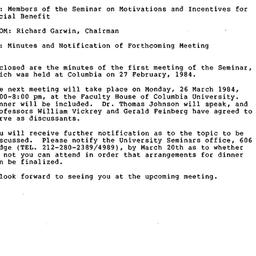 Correspondence, 1984-03-12....