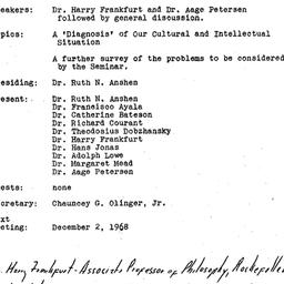 Minutes, 1968-11-04. The Na...