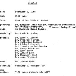 Minutes, 1968-12-02. The Na...