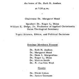 Minutes, 1971-02-19. The Na...
