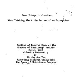 Speaker's paper, 1969-0...