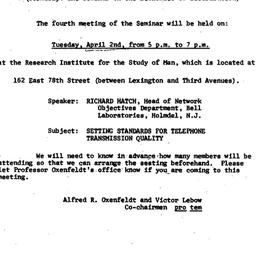 Announcements, 1974-03-21. ...