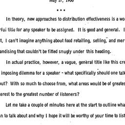 Speaker's paper, 1966-0...