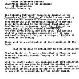 Announcements, 1966-04-11. ...