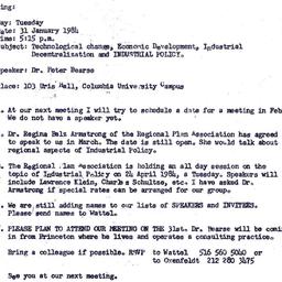 Announcements, 1984-01-11. ...