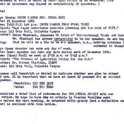 Announcements, 1983-11-03. ...