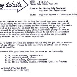 Announcements, 1984-03-04. ...